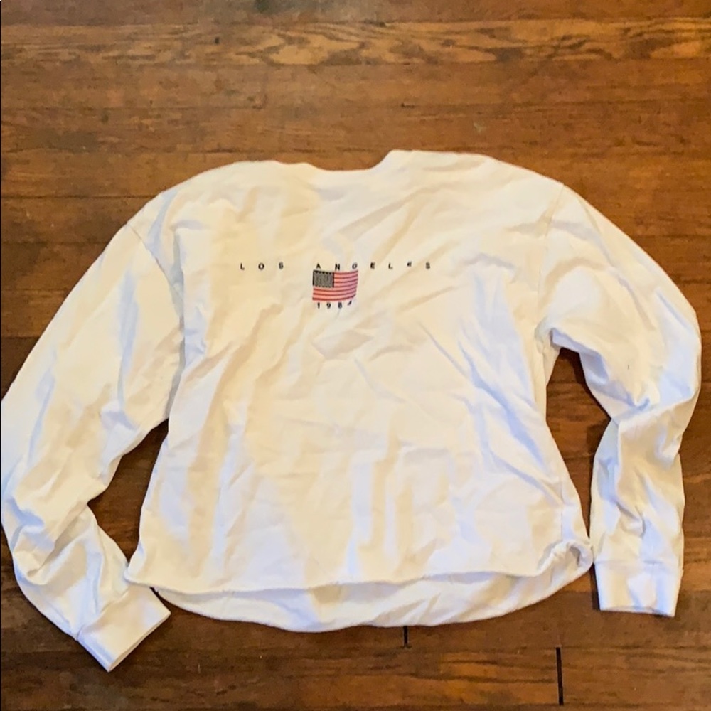 Brandy Melville LA long sleeve crop